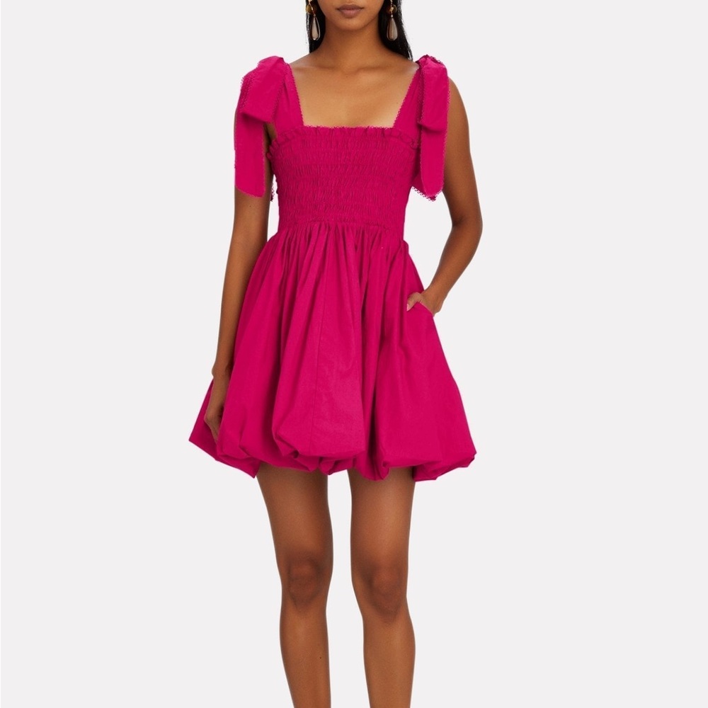 Loveshackfancy Amanda tie-shoulder bubble dress NWT